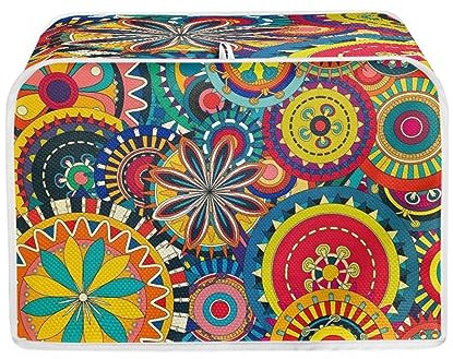 Dajingkj Abdeckhaube für 4 Scheiben Wide Slot niedlichen Toaster Abdeckung Tasche mit Aufhänger für Küche staubdicht Fingerabdruckschutz und Fettschutz Anti-sputtering