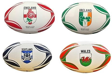 OnlySportsgear International Country Themed Rugby Balls, Schottland (Mehrfarbig), 38