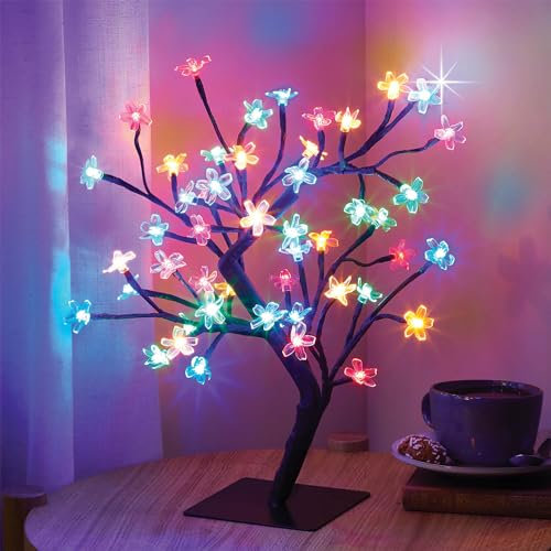 Coopers of Stortford Multicolour Cherry Blossom Tree Table Lamp