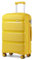 Kono Large Suitcase Hard Shell Travel Trolley 4 Spinner Wheels Lightweight Polypropylene Check in Luggage with TSA Lock (Yellow)