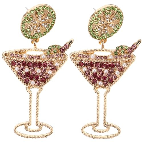 1 Paar Hawaii Boho Stil Ohrringe, Sommer Frucht GeträNk Ohrringe, Multi-Farben, Legierung, Perfekt FüR Partys