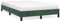 vidaXL Bettgestell, Polsterbett Bett mit Stützbeinen, Bettrahmen mit Lattenrost für Schlafzimmer, Doppelbett Schlafzimmerbett, Dunkelgrün 120x190cm Samt