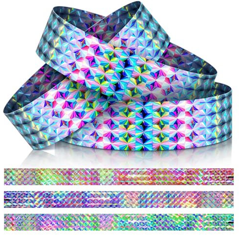 Calkrer 100 Holographische Armbänder - Wasserdicht für Veranstaltungen, Neon für Wasserparks, Konzerte, Festivals, Partys