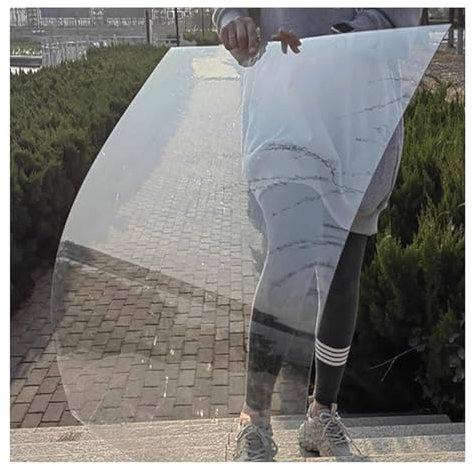 ZLRBN Invernadero Policarbonato, Placa Acrílica Transparente de 1,2mm de Espesor, Techo del Edificio del Solarium del Garaje del Invernadero, Fácil de Cortar (1x20m/3.3x65.6ft)