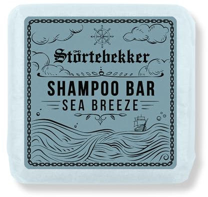 Störtebekker® Premium Shampoo Bar Sea Breeze - Festes Shampoo Herren & Damen - 3in1 Duschseife Männer für Haar, Gesicht, Körper - Feuchtigkeitsshampoo - vegan, handgefertigt - 100g