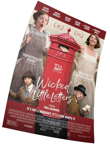 Wicked Little Letters Movie Poster Größe 11 x 17 Dekorative Rahmenloses Kunst Geschenk (28 x 43 cm) Leinwand Poster