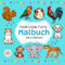 Mein süße Tiere Malbuch ab 2 Jahren: 50 einfache Motive von Tieren zum Ausmalen und Kritzeln / Tiermalbuch für Kleinkinder / Malspaß mit der kleinen Maus