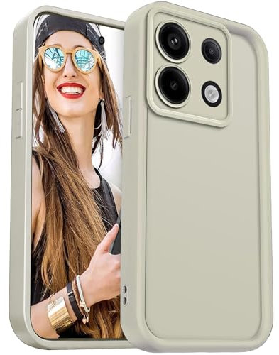 DESSEN Funda para Xiaomi Redmi Note 13 Pro 5G / Poco X6 5G Capa Protectora- Silicona Carcasa Antigolpes Protector Camara Móvil Case Cover Suave Bumper Resistente, Blanco