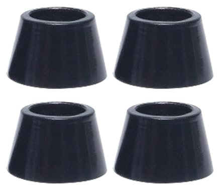 Pieds en caoutchouc ronds - Pieds de chaise en caoutchouc à visser, 4 pièces de pieds en caoutchouc antidérapants pour meubles | Pieds antidérapants pour chaises non inclus dans la livraison. Vis