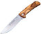 Navaja Cudeman 389-JM Mini Pandora con hoja de acero Böhler N690Co de 8 cm y empuñadura de juma, olivo o nogal de 10 cm para Caza, Pesca, Supervivencia + Portabotellas Regalo (Olivo SIN funda)