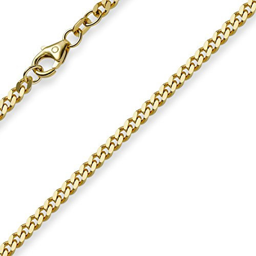 3mm Panzerarmband Armband Armkette 585 Gold Gelbgold 21cm Unisex Goldarmband