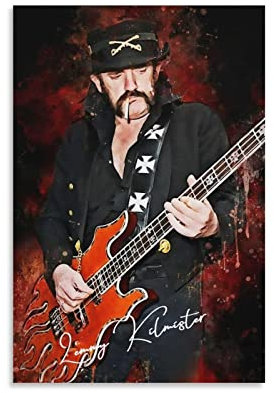 HSYIFF Leinwand Bilder Senza Cornice 30 * 50cm Lemmy Kilmister Poster Arredamento Casa Decorativo Soggiorno Camera da letto