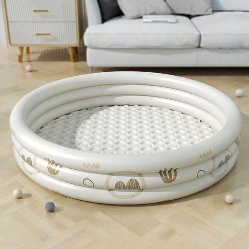 Piscine Gonflable, Pataugeoire, Piscine Hors Sol Ronde, Piscine Enfant Adulte Familiale pour Jardin, Extérieur, Balcon Fête D'été(A)
