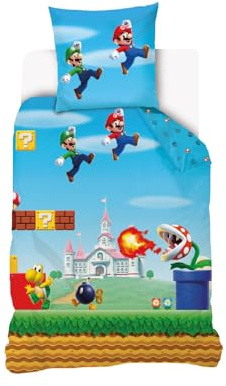 Super Mario Bettwäsche 140 x 200 cm