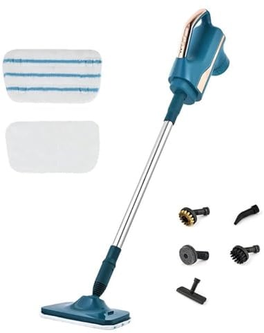Scopa a vapore, scopa a vapore con vaporiera portatile rimovibile, macchina for la pulizia a vapore da 1200 W for pavimenti in moquette, finestre, mobili, vestiti