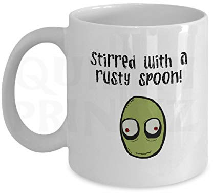 Quirky Printz Novelty Salad Fingers Stirred With A Rusty Spoon Funny Gift Slogan Mug SK354
