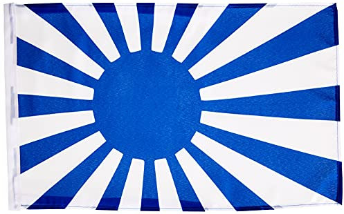 AZ FLAG Bandera del JAPÓN WWI DE Guerra Azul 45x30cm - BANDERINA Japonesa Imperial 30 x 45 cm cordeles