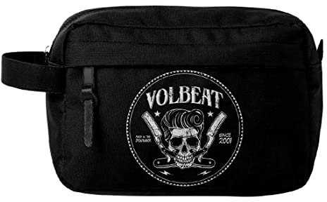 Rocksax Volbeat Wash Bag - Barber Pocket - 26cm x 16cm x 11cm - Officially Licensed Merchandise