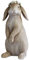 Loberon Deko Hase Sweety | Figur Ostern | Tierfigur Aus Polyresin | Handbemalt Mit Liebevollen Details | 30,5 cm, braun