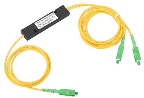 Biuzi Divisor de fibra óptica, Small Volume SC APC 1X2 PLC Divisor de fibra óptica monomodo Divisor PCL para red óptica pasiva