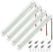 Linkstyle Barra LED Interna 12V, 108 LED con Interruttore On/Off, 1800LM 6W per Camper Roulotte Barca Camion Furgone, Confezione da 4