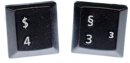 Miniblings PC Keyboard Tastatur Manschettenknöpfe + Box | Feines Detail am Hemd, gefertigt in Berlin, mit Zeichen und Taste
