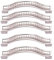 BOZONLI 5 Pack Strass Kristall Schrank Griffe Möbelgriffe Schrankgriffe (128mm, Silber)