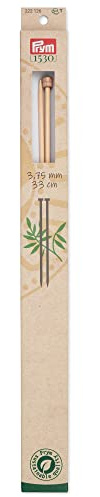 Prym 222126 Jackenstricknadeln Prym 1530, 33 cm, 3,75 mm, Holzfarben