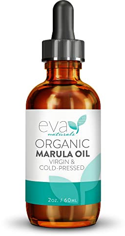 Bio Marula-Öl Gesichtsöl Haaröl Massageöl 100% Nativ, Kalt Gepresst, Spendet Feuchtigkeit, Haut-, Haarpflege, Natürliche Anti Aging Formel – Fettet Nicht, Unraffiniert, Omega, Antioxidantien – 60 ML