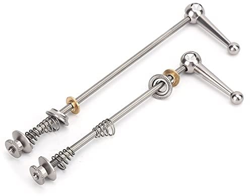 Alomejor Bike Quick Release Lever Road Mountain Bicycle MTB Wheel Hub QR Quick Release Skewers Clip Lever (Silver)
