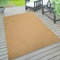 Paco Home Outdoor Teppich wetterfest für Garten, Terrasse & Balkon flachgewebt in Moderner Sisaloptik einfarbig pflegeleicht & UV-beständig, Grösse:200x350 cm, Farbe:Gelb