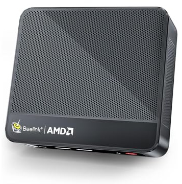 Beelink SER5 Pro Mini PC AMD Ryzen 7 5850U (7Nm, 8C/16T) up to 4.4GHz, 32GB DDR4 RAM 500GB NVME SSD, Micro PC 4K@60Hz Triple Display, Mini Gaming Computer WiFi6/BT5.2/54W/HTPC