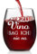 Joymaking Copas de vino con grabado – Zu Vino Sag Ich nie No, copa de vino con frase, copa de vino personalizada, copa de vino divertida, mujeres y hombres, 15 oz