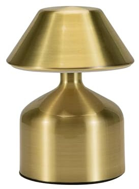 Luxus europe - Tischlampe Touch Mini - Micky - Gold - H14 x Ø10 - Terrassenlampe - Schreibtischlampe - LED - Wiederaufladbar - Dimmbar - Kabellos - Batteriebetrieben - Tischlampe für innen und außen