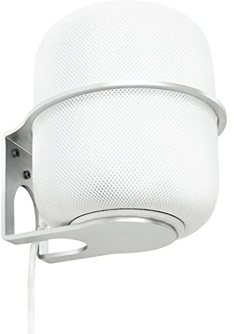 Soporte de Pared para Altavoz Apple HomePod Soporte de suspensión de aleación de Aluminio Soporte de Ahorro de Espacio para HomePod (Plata)