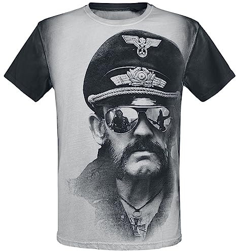 Lemmy Kilmister Side Männer T-Shirt altweiß/grau M 100% Baumwolle Band-Merch, Bands