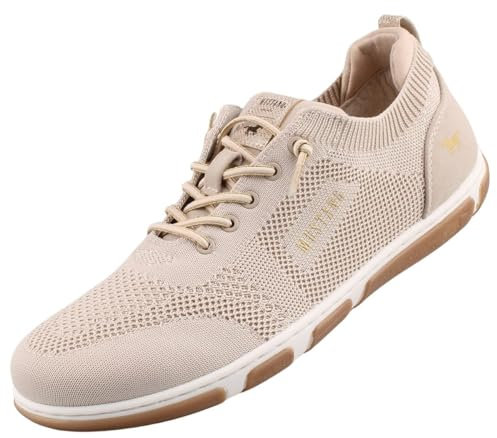 MUSTANG Damen Sneaker Schnürung trendig Halbschuhe sportlich 1488-303, Größe:38 EU, Farbe:Beige