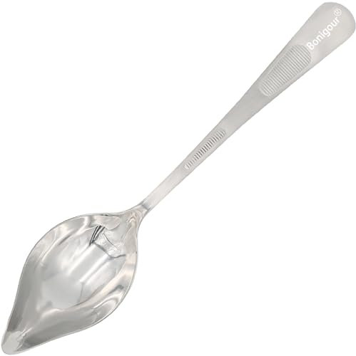 Bonigour 9 Saucier Spoon,18-8 Stainless Steel Culinary Plating Petite Spoon