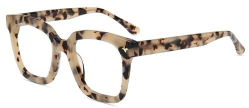 Firmoo Blaulichtfilter Brille Damen Herren Übergröße Anti Blaulicht Computerbrille Entspiegelt ohne Sehstärke Blaulicht UV Schutzbrille für Bildschirme Gaming Bluelight Filter