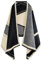 REDHOM Damen-Schal, Schals und Wickeltücher für Abendkleider, weiche, große Decke, Pashmina für Herbst und Winter, in wunderschöner Farbe, schwarz und weiß, 73