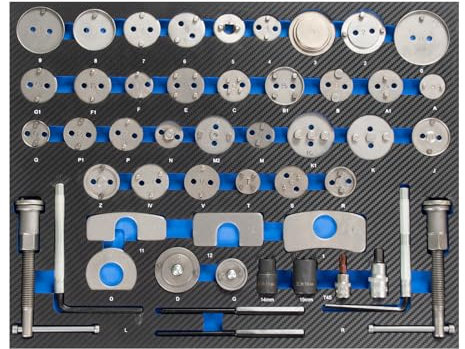TRUTZHOLM Profi Werkstattwagen Einlagen Werkzeugeinlage in verschiedenen Ausführungen aus Schaumstoff 520x400mm (Bremskolbenrückstellsatz)