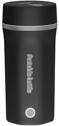 Irishom Portable Travel Electric Kettle 500ml Stainless Steel Portable Electric Kettle for Boiling Water 300W Leak Proof Dual-wall Personal Hot Water Boiler with Keep Warm Function