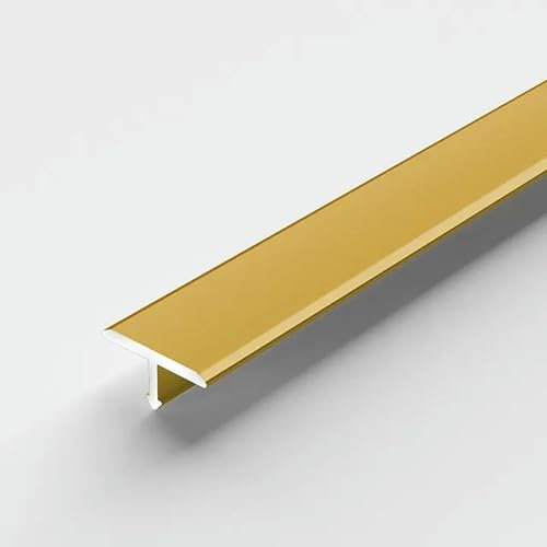 XDRGOOIUY Bande De Transition De Sol en T, Aluminium Profilé De Transition Rattrapage De Niveau Barre De Seuil, Baguette De Protection Séparateur Plat Plancher