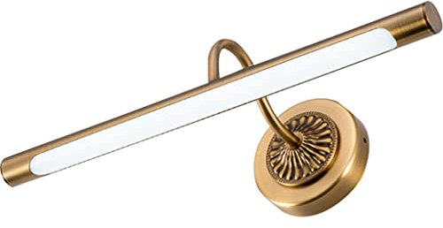 SSNCcNC LED Spiegellampe 8W Europäischen Retro badezimmerlampe 45cm Neutralweiß 4000k Badleuchte 180° Einstellbar Spiegelleuchte Vintage Spiegelschrank Schminklicht Wasserdichte Wandlampe Badezimmer