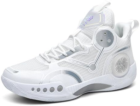 Geymxzik Herren Basketballschuhe High-Top Turnschuhe leichte atmungsaktive Jungen Laufschuhe Gym Sneaker Outdoor Mode Sportschuhe, 43EU