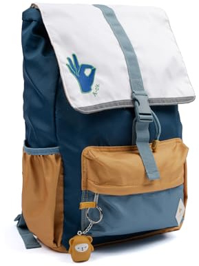 Fabelab Kinderrucksack Mädchen und Jungen | Rucksack Kinder Ab 6 Jahre Auf 100% Recyceltes Polyester | Schulrucksack Mädchen | Kinderrucksäcke Mit 14L Fassungsvermögen