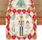 Artoid Mode Rot Nussknacker Diamant Plaid Weihnachten Tischläufer, Winter Küche Tisch Dekoration Drinnen Urlaub Party Dekor 40x180 cm