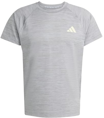 adidas Men's Gym+ T-Shirt, Halo Silver, XXL