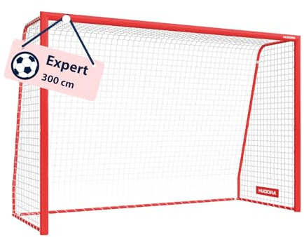 HUDORA Fußballtor Expert - großes Fußballtor für Kinder & Erwachsene - wetterfestes & standfestes Fußballtor mit engmaschigem Netz - Hochwertige Outdoor Torwand für Freizeit & Training