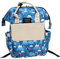 ibasenice 1Stk Mama Tasche Rucksack Wickeltasche Outdoor-Tasche für Babys Mama Aufbewahrungstasche Nylon Blue